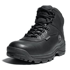 timberland men's white ledge mid waterproof hiking boot, black, 9.5