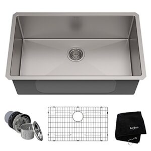 kraus khu100-30 kitchen sink, 30 inch, stainless steel