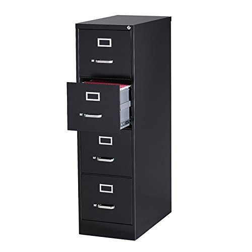 25" Deep Commercial 4 Drawer Letter Size High Side Vertical File Cabinet Color: Putty