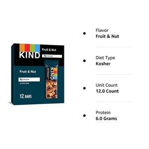 KIND KIND Bars, Fruit & Nut, Fruit & Nut, 12 Count (Pack of 12)