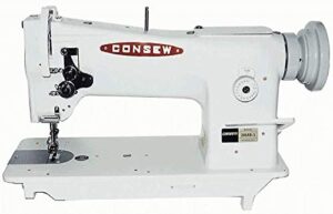 consew 206rb-5 walking foot industrial sewing machine with table and servo motor