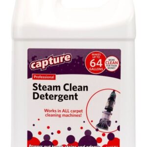 Capture Professional Steam Clean Detergent for All Machines - Home, Car, Dogs & Cats Pet Carpet Cleaner Solution - Strength Odor Eliminator, Stains Spot Remover (1 Gallon)