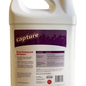 Capture Professional Steam Clean Detergent for All Machines - Home, Car, Dogs & Cats Pet Carpet Cleaner Solution - Strength Odor Eliminator, Stains Spot Remover (1 Gallon)