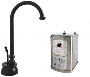 westbrass d261h-12 10" calorah 1-handle water dispenser faucet with instant hot tank, 10-3/8", oil rubbed bronze