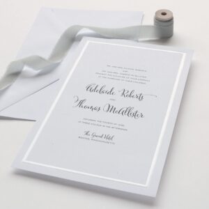 Gartner Studios Border Wedding Invitation Kit, Pearl White, 50-Count (61001)