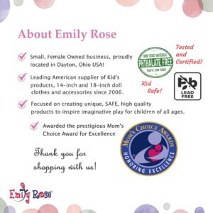 Emily Rose 18 Inch Doll Karate Clothes & Accessories Taekwondo Martial Arts Gift Set - includes all 9 Color Accessory Belts | Gift Boxed! | Compatible with 18" American Girl Dolls