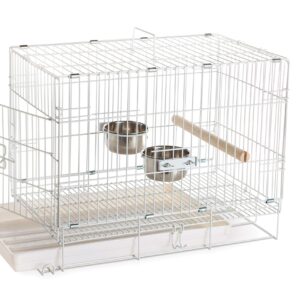 Prevue Pet Products Travel Bird Cage 1305 White, 20-Inch by 12-1/2-Inch by 15-1/2-Inch