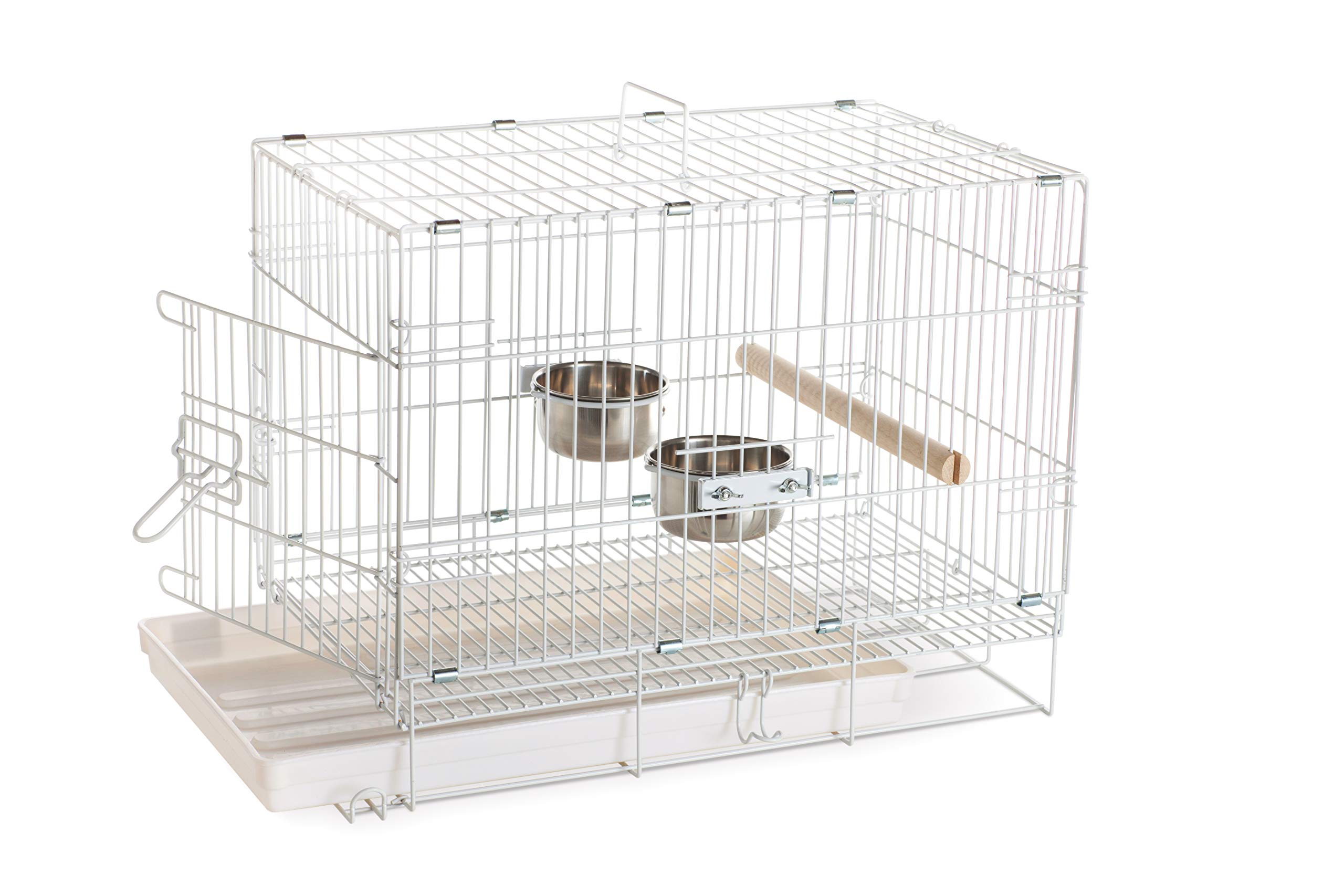 Prevue Pet Products Travel Bird Cage 1305 White, 20-Inch by 12-1/2-Inch by 15-1/2-Inch