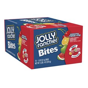 JOLLY RANCHER Bites Awesome Twosome 2-in-1 Fruit Flavored Candy Bags, 1.8 oz (18 Count)