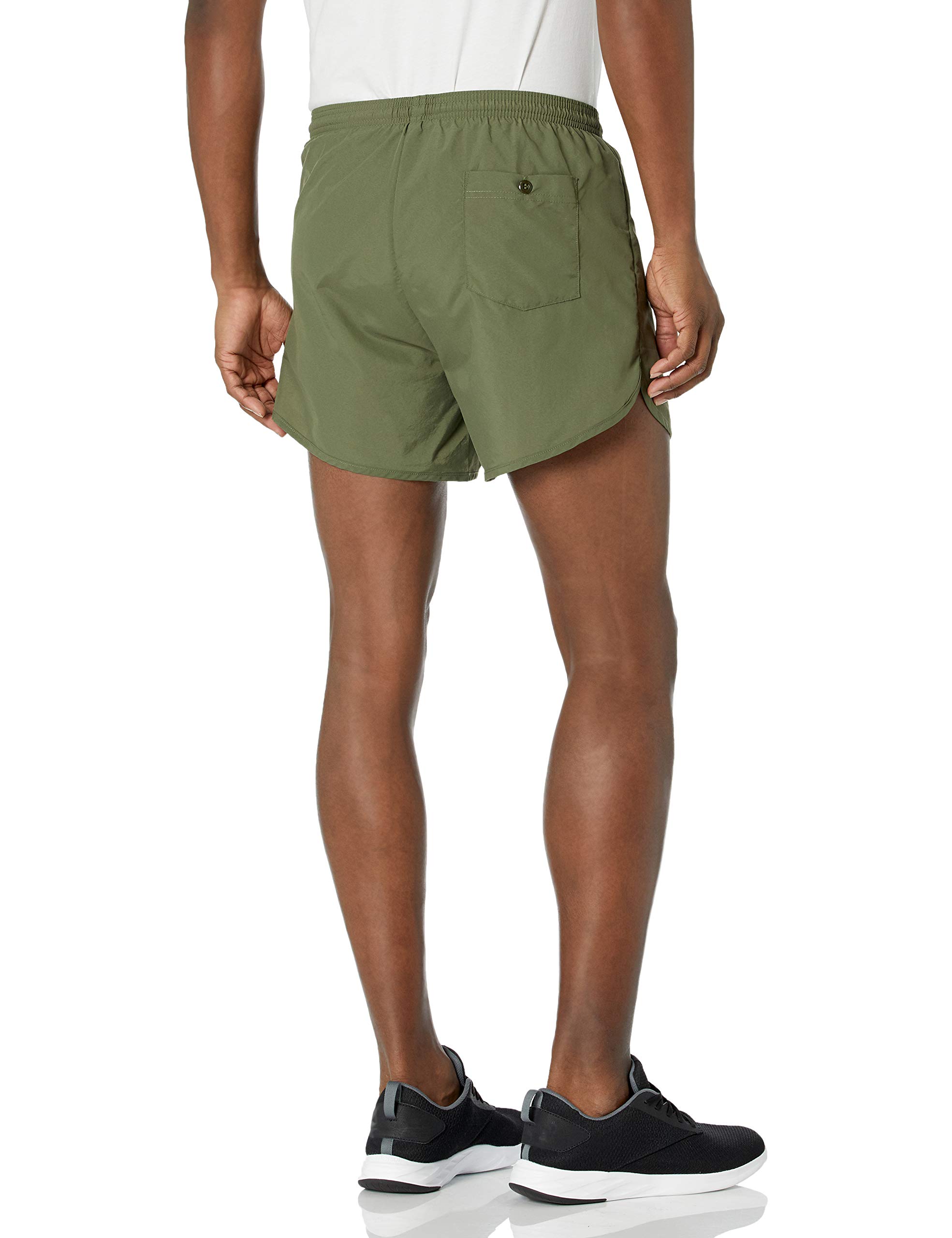 Soffe Men's Dri Running Shorts, OD Green, Large