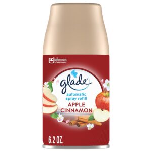 glade automatic spray refill, air freshener for home and bathroom, apple cinnamon, 6.2 oz