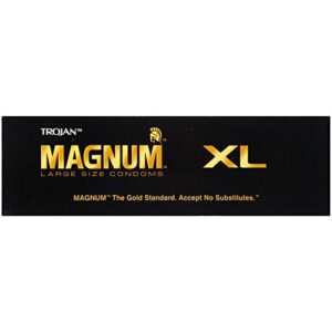 Trojan Magnum XL Large Size Lubricated Condoms - 12 Count