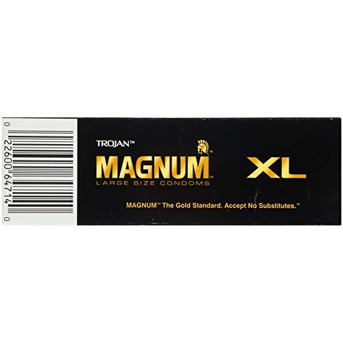 Trojan Magnum XL Large Size Lubricated Condoms - 12 Count