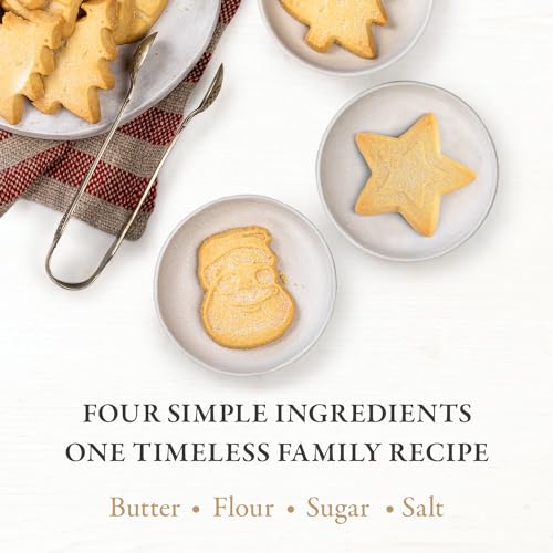 Walker’s Assorted Shortbread Cookies in Festive Shapes– Shortbread Cookie Tin (12.6 oz) - Includes Christmas Tree, Bell, Star and Santa Claus Shaped Christmas Cookies in Tin