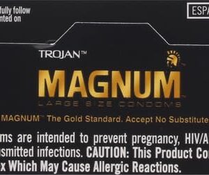 Trojan Magnum Large Size Lubricated Condoms - 12 count