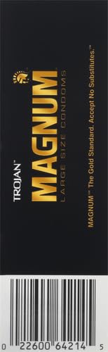 Trojan Magnum Large Size Lubricated Condoms - 12 count