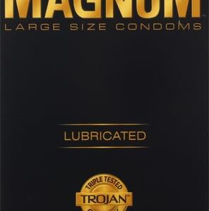 Trojan Magnum Large Size Lubricated Condoms - 12 count