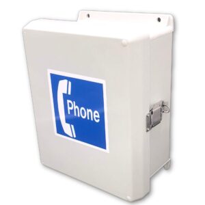 Outdoor Phone System - Waterproof Telephone Cabinet Call Box Weatherproof