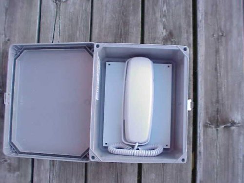 Outdoor Phone System - Waterproof Telephone Cabinet Call Box Weatherproof