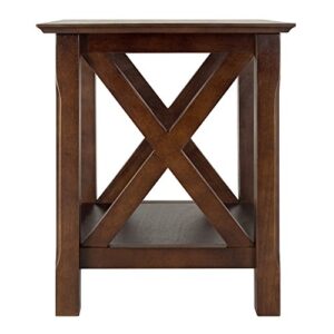 Winsome Xola 20W x 19.13-Inch D End Table, Cappuccino (40420)