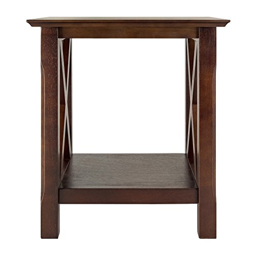 Winsome Xola 20W x 19.13-Inch D End Table, Cappuccino (40420)