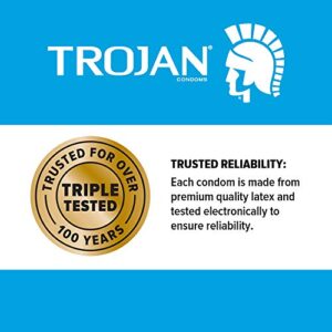 Trojan Ultra Ribbed Ecstasy Lubricated Condoms - 26 Count