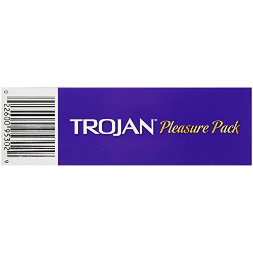 Trojan Pleasure Variety Pack Lubricated Condoms - 12 Count