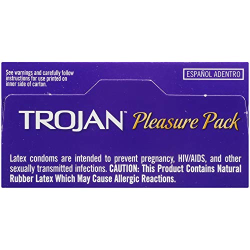 Trojan Pleasure Variety Pack Lubricated Condoms - 12 Count