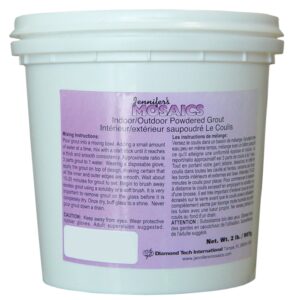 white powdered (sanded) grout - 2 lbs