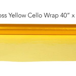 Hygloss Products, Inc Hygloss Cello-Wrap Roll X5' -Yellow Art Craft, 20-inches x 5-feet