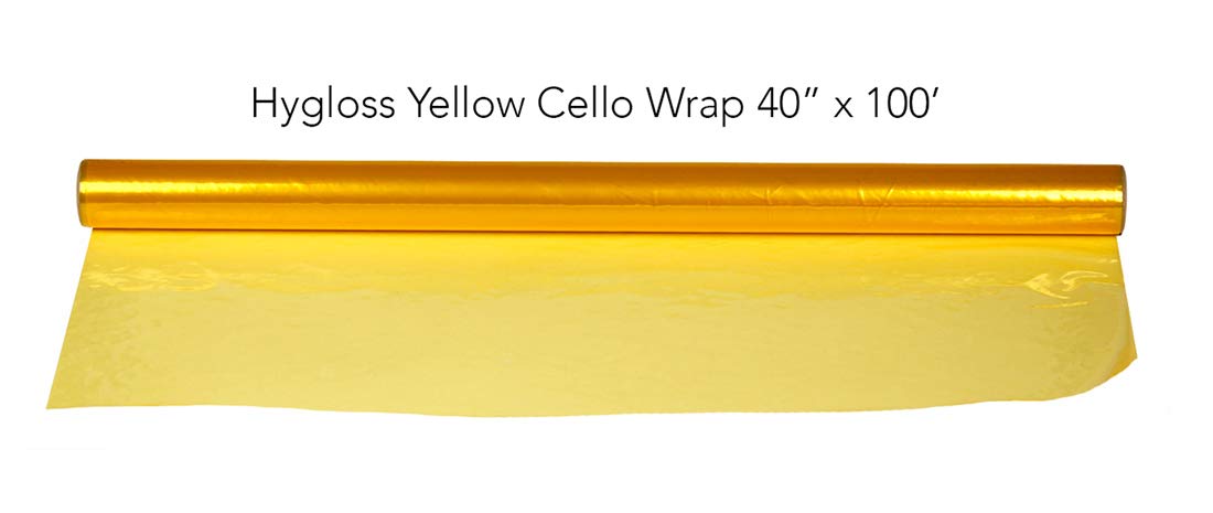 Hygloss Products, Inc Hygloss Cello-Wrap Roll X5' -Yellow Art Craft, 20-inches x 5-feet