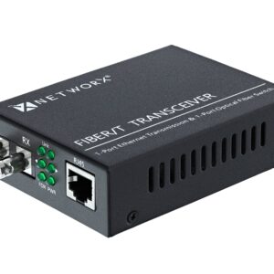 Networx® Gigabit Ethernet Fiber Media Converter - UTP to 1000Base-SX - ST Multimode, 5...