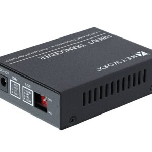 Networx® Gigabit Ethernet Fiber Media Converter - UTP to 1000Base-SX - ST Multimode, 5...