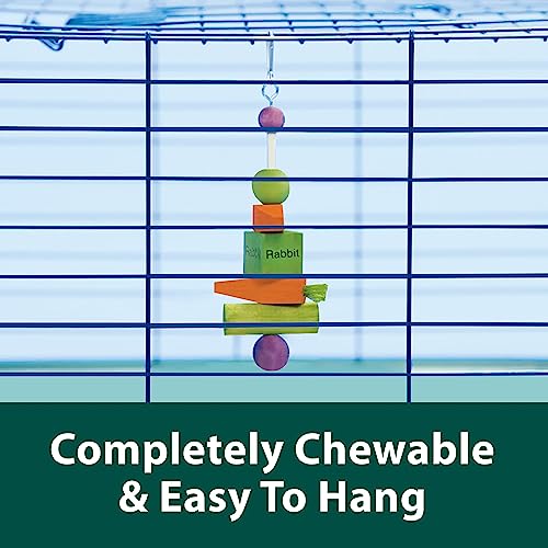 Kaytee Perfect Chews Hanging Wood Chew Toy for Pet Rabbits and Other Small Animals