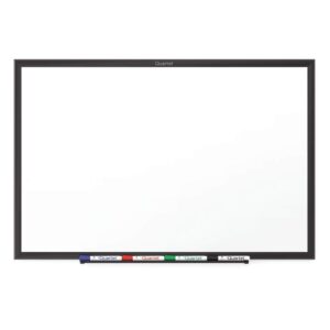 quartet s537b classic melamine dry erase board, 72 x 48, white surface, black frame (qrts537b)