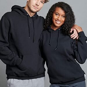 Russell Athletic Mens Dri-power Fleece Hoodies, Moisture Wicking, Cotton Blend, Relaxed Fit, Sizes S-4x, Black Pullover, 3X-Large US