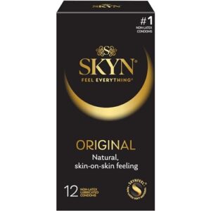 skyn non-latex lubricated condoms, 12 count