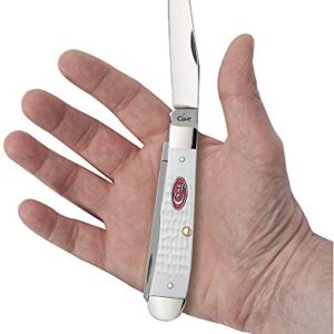 Case WR XX Pocket Knife Sparxx White Jigged Synthetic Trapper Item #60182 - (6254 SS) - Length Closed: 4 1/8 Inches