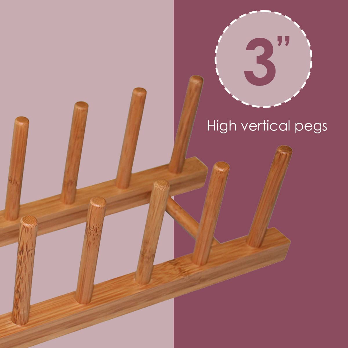 Home Basics Bamboo Dish Rack