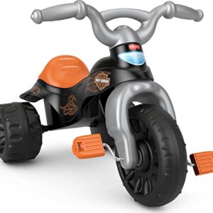 Fisher-Price Harley-Davidson Toddler Tricycle Tough Trike Bike with Handlebar Grips and Storage for Kids (Amazon Exclusive)