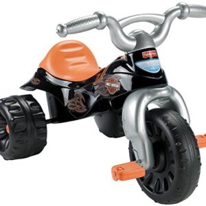 Fisher-Price Harley-Davidson Toddler Tricycle Tough Trike Bike with Handlebar Grips and Storage for Kids (Amazon Exclusive)