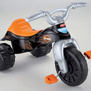 Fisher-Price Harley-Davidson Toddler Tricycle Tough Trike Bike with Handlebar Grips and Storage for Kids (Amazon Exclusive)