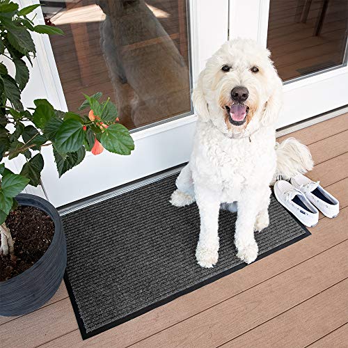 Notrax 109 Brush Step Entrance Mat, for Home or Office, 4' X 8' Charcoal, 109S0048CH