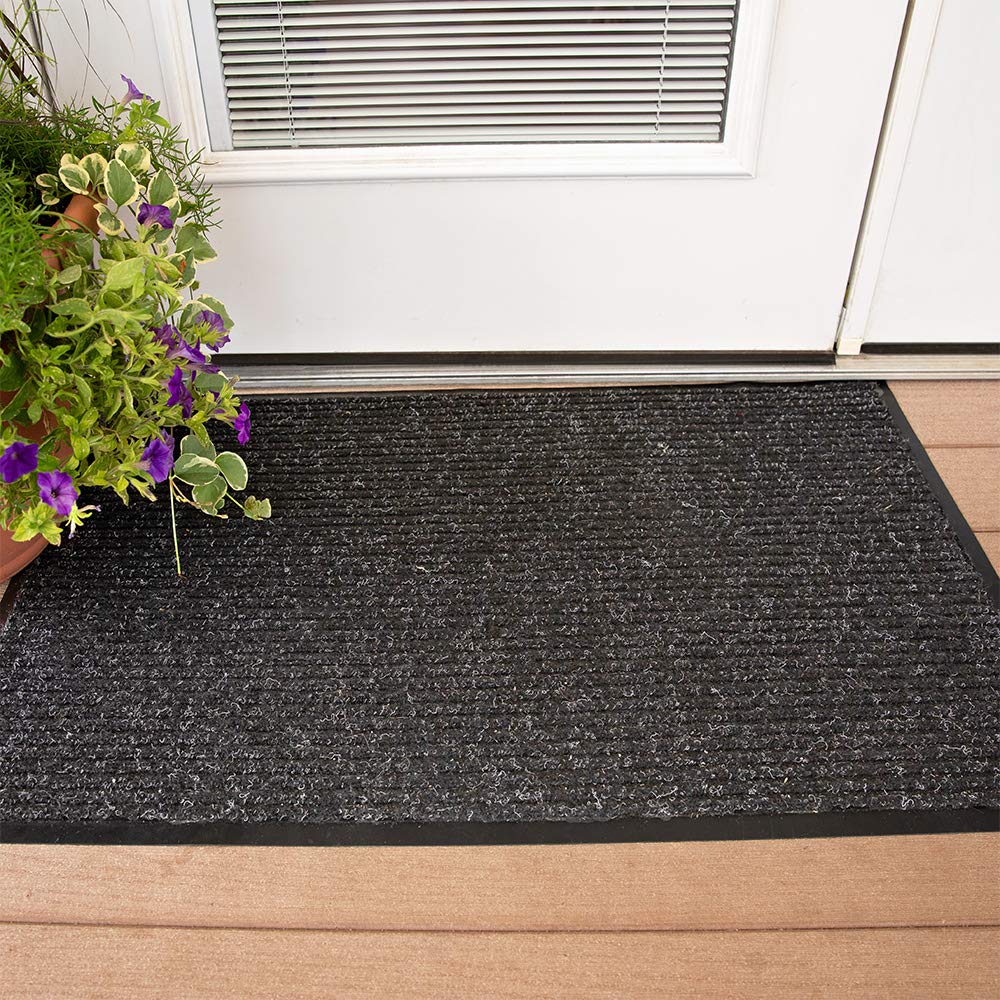 Notrax 109 Brush Step Entrance Mat, for Home or Office, 4' X 8' Charcoal, 109S0048CH