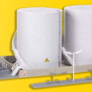 Kibri N Scale Twin Fuel Tanks w/Loading Facility - Kit