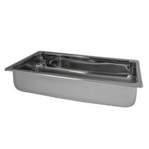 american metalcraft mesa rectangular roll top chafer food pan only