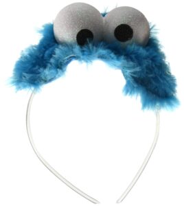 disguise women's sesame street cookie monster adult costume headband, blue, one size