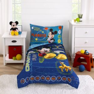 disney mickey mouse space adventures 4 piece toddler set, blue