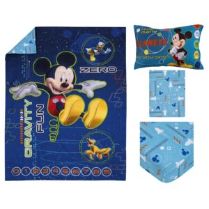 Disney Mickey Mouse Space Adventures 4 Piece Toddler Set, Blue