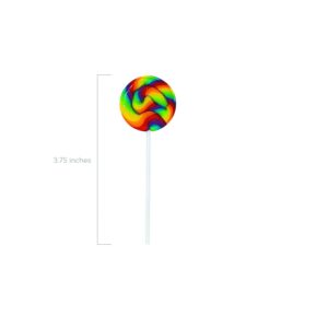 Fun Express Mini Rainbow Swirl Lollipops- Pack of 38, 1.25 Pounds